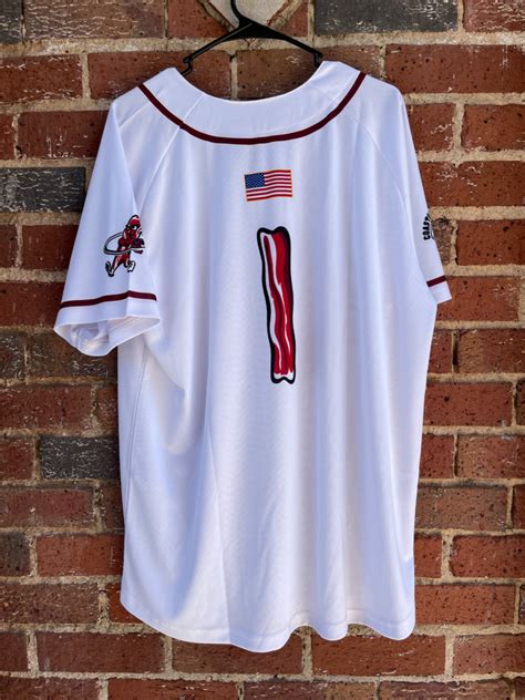 Authentic Macon Bacon Home White Jersey