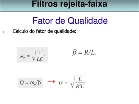 Resposta em frequência e circuitos de seleção de frequências ppt