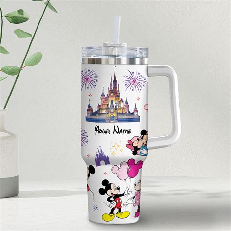 Mickey And Minnie Mouse Disney Cartoon Custom Stanley Quencher Oz