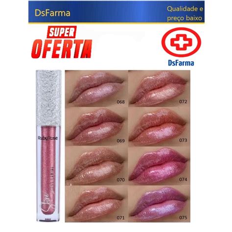 Gloss Labial Shine Ruby Rose Shopee Brasil