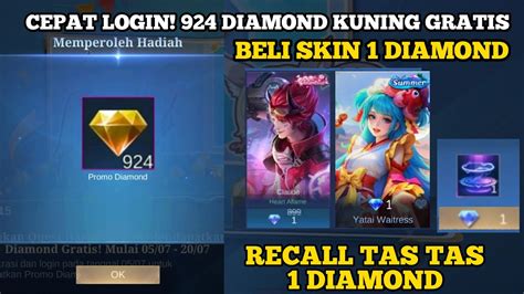 CEPAT LOGIN 924 DIAMOND KUNING GRATIS EVENT DIAMOND KUNING ML 2024