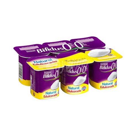 Hacendado Yogur B Fidus Desnatado Natural Edulcorado Pack U X G