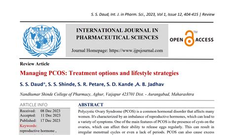 Managing PCOS Treatment options and lifestyle strategies