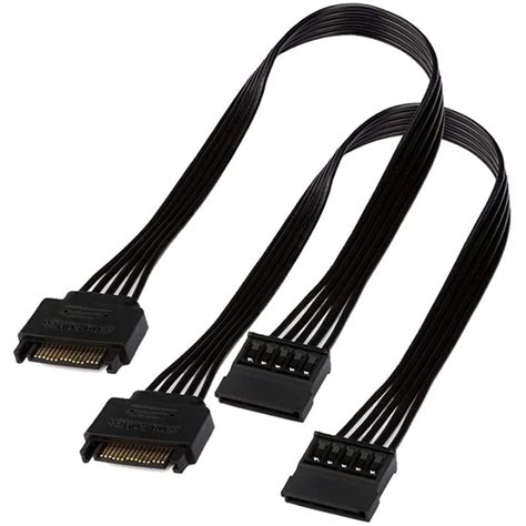 SATA Power Extension Cable,15 Pin SATA Male to Female Extender Power ...