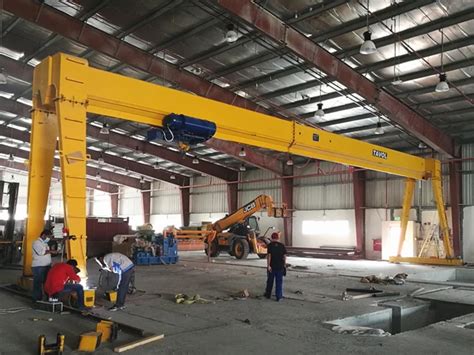 Ton Ton Single Girder Chinese Gantry Crane For Industrial Factory