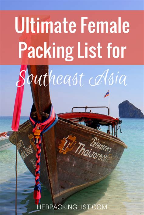 Ultimate Female Packing List For Southeast Asia Her Packing List