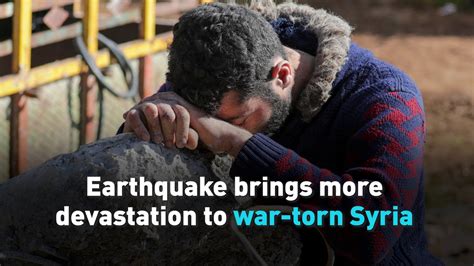 Cgtn On Twitter A Powerful Earthquake Has Added To Suffering In War