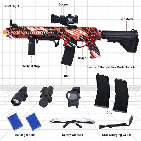 Fusil automatique M416 Gel Blaster à bille deau Pistolet Orbeez