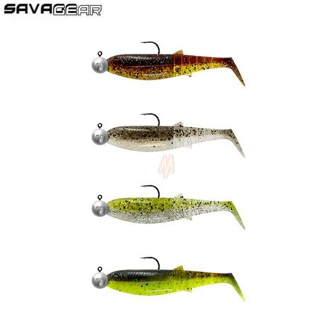 Kit Leurres Souples Savage Gear Canibal Shad Clearwater Megapeche