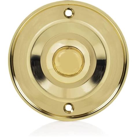 Byron DBW 21074 2207 P1BC Bouton Poussoir De Carillon Filaire 2207