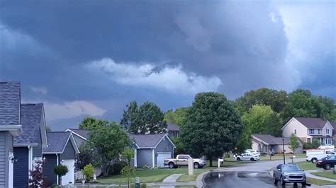 Stormy skies over Batesville, Indiana