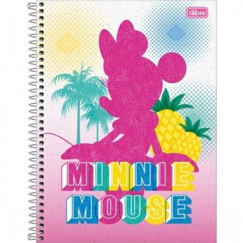 Capa Caderno Da Minnie Em Eva Pontofrio