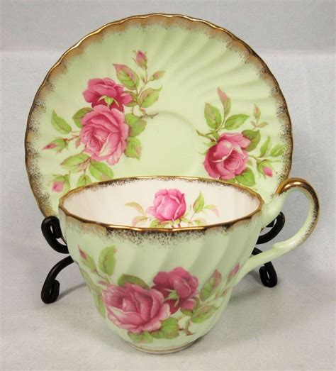 Lovely Vintage Foley Pink Roses Teacup And Saucer Bone China Ebay