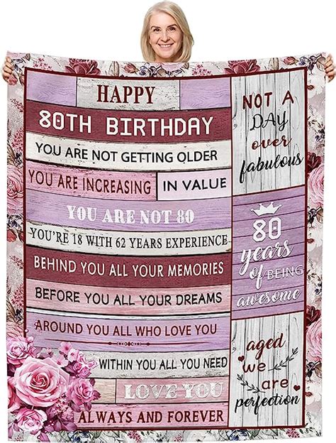 Th Birthday Gifts For Women Th Birthday Throw Blankets X Inch