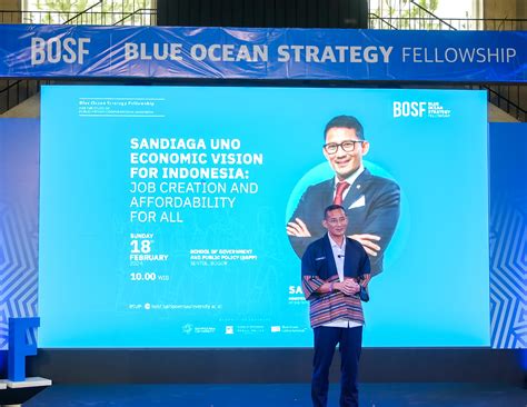 Kolaborasi Dengan Blue Ocean Strategy Fellowship Sandiaga Uno Sebut