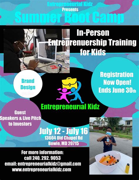 Jul 12 Summer Youth Entrepreneurship Bootcamp Hyattsville Md Patch