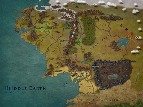 My Interpretation Of Middle Earth Using Inkarnate It S Not Perfect