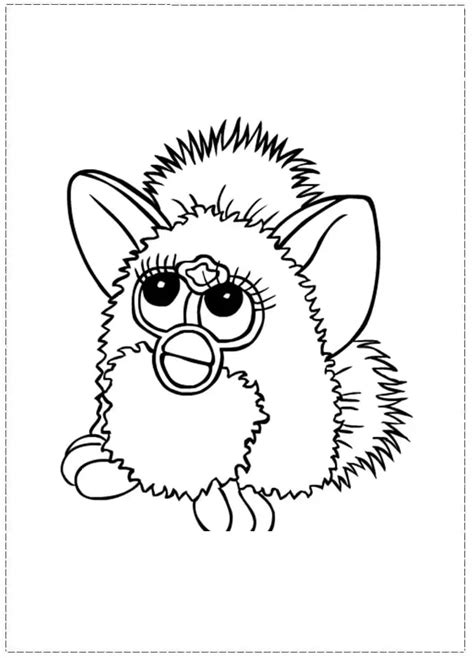 Furby Explorer Coloring Page Free Printable Coloring Pages For Kids