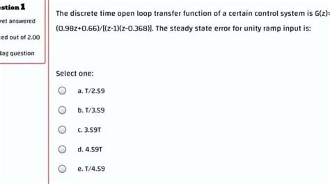 Solved Estion 1 Et Answered Ked Out Of 2 00 Lag Question The Chegg