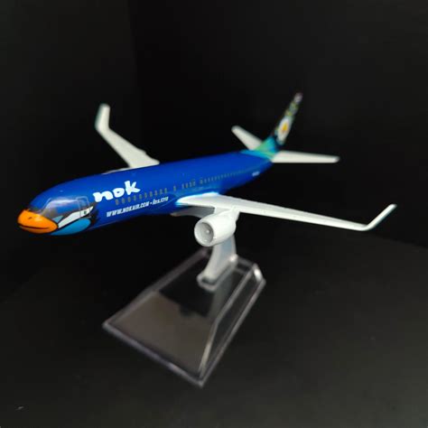 Modelo de avión de Metal a escala 1 400 Thai Nok Airlines Bluebird