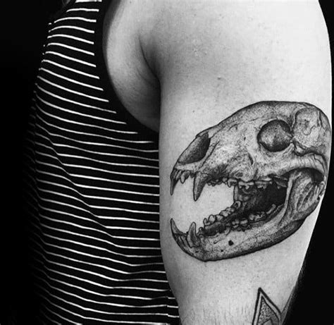 50 Bear Skull Tattoo Designs For Men - Ursidae Ink Ideas