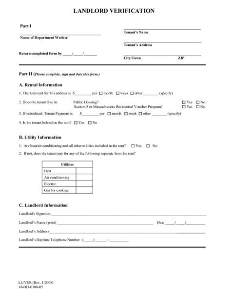 Manage Documents Using Our Editable Form For Landlord Verification Form