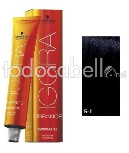 Schwarzkopf Tinte Igora Vibrance 5 1 Castaño Claro Ceniza 60ml