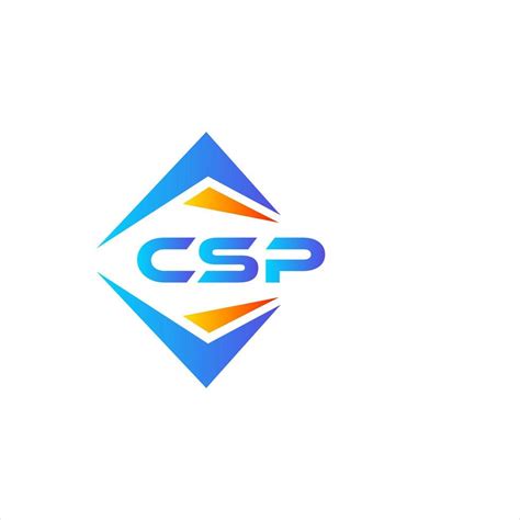 CSP abstract technology logo design on white background. CSP creative ...