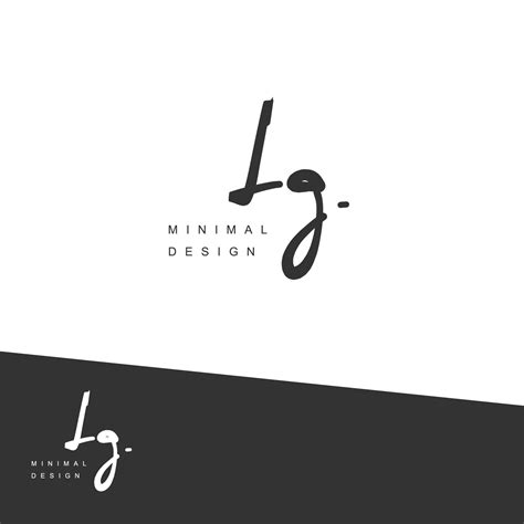 Lg Initial Handwriting Or Handwritten Logo For Identity Logo With