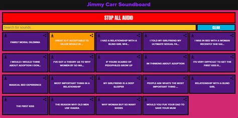 Jimmy Carr added — Find your perfect soundboard - Memes, cartoons and celebrities.