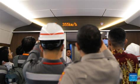 Jakarta Bandung High Speed Railway Reaches Km Per Hour During Joint