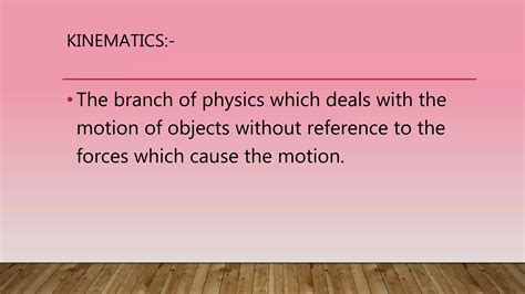 Graphical Derivation Of Equations Of Motion PPT