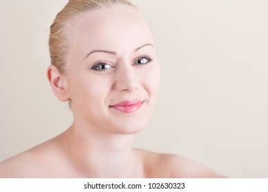 Nude Smiling Girl Natural Make Close Stock Photo Shutterstock
