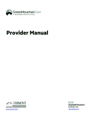 Fillable Online Dvha Vermont Bidder Library Dvha Provider Manual