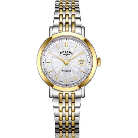 Rotary Windsor Ladies 27mm Two Tone Watch