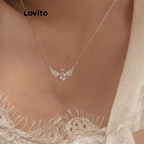 Lovito Women Casual Heartshape Necklaces Lfa Shopee Philippines