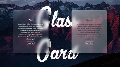 Glass Card Effect Using Bootstrap Html Css Glassmorphism Effects