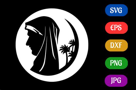 Islam Silhouette Svg Eps Dxf Vector Graphic By Creative Oasis