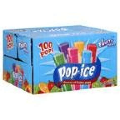 Pop Ice Freezer Pops Fat Free Ice Pops Assorted Flavors