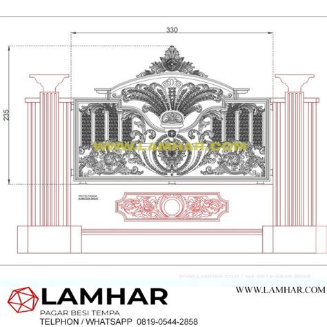 Design Pagar Besi Tempa Pagar Besi Tempa Klasik Lampu Antik