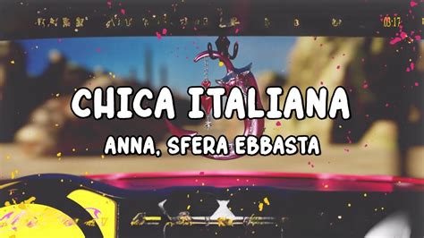 Anna Sfera Ebbasta Chica Italiana Testo Lyrics Youtube