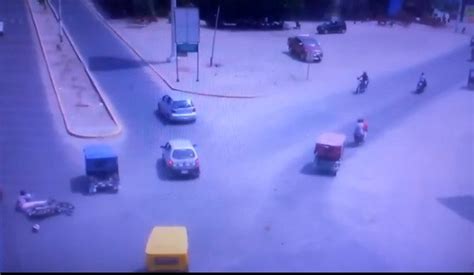 Piura cámaras de videovigilancia registran accidente de tránsito