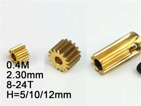 Rc Model Metal Pinion Gear 04m 23mm Hole Diameter 8t 9t10t11t