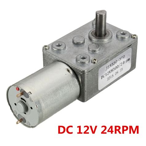 12V 24Rpm Speed Gear Box Motors Reversible High Torque Turbo Worm