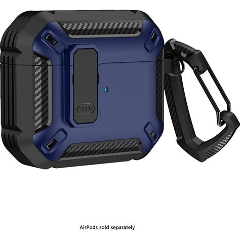 Saharacase Raider Series Heavy Duty Case For Apple Airpods Midnight