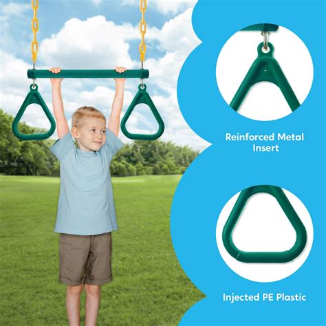 Joyfy 3 Pack Assorted Kids Swing Set, Heavy Duty Swing Set Accessories
