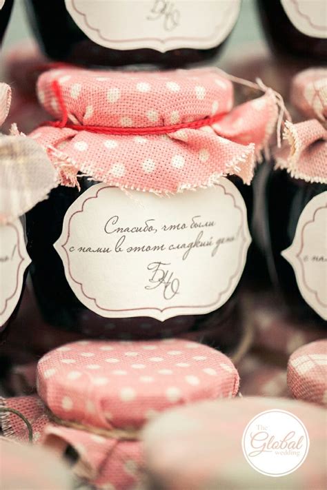 Подарки для гостей - баночки с вареньем. Guest gifts | Свадебные ...