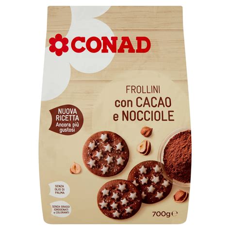 Frollini Con Cacao E Nocciole 700 G Conad Online Conad