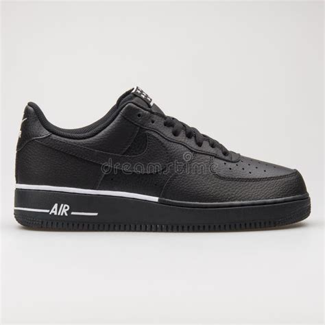 Nike Air Force 1 07 Black and White Sneaker Editorial Photography ...