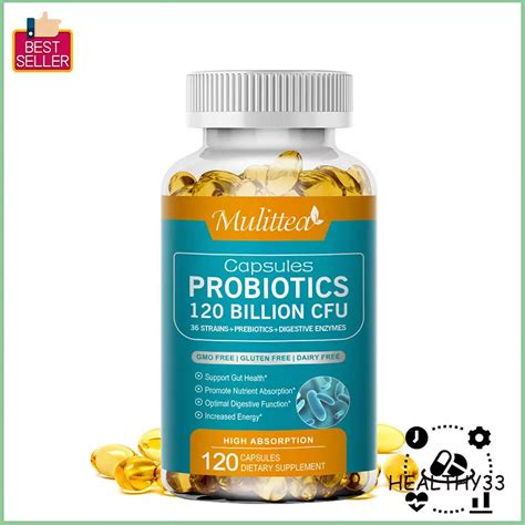 Wellvita Digestive Enzymes 120 Capsules, Probiotics Gas, Constipation